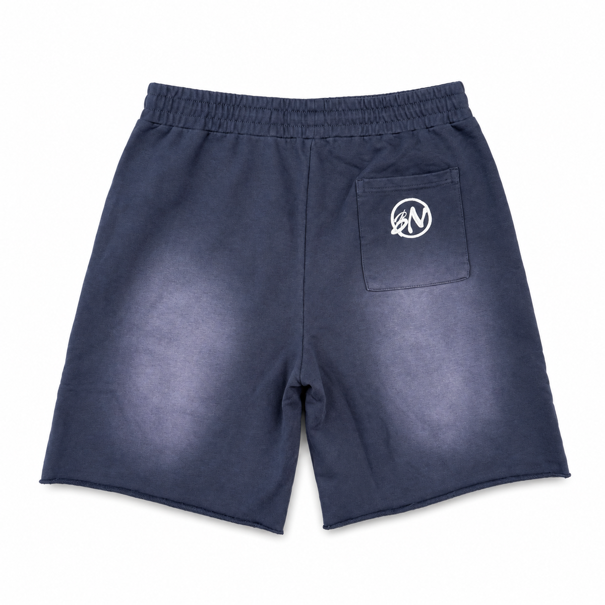 BNM BLUE DISTRESSED SHORTS